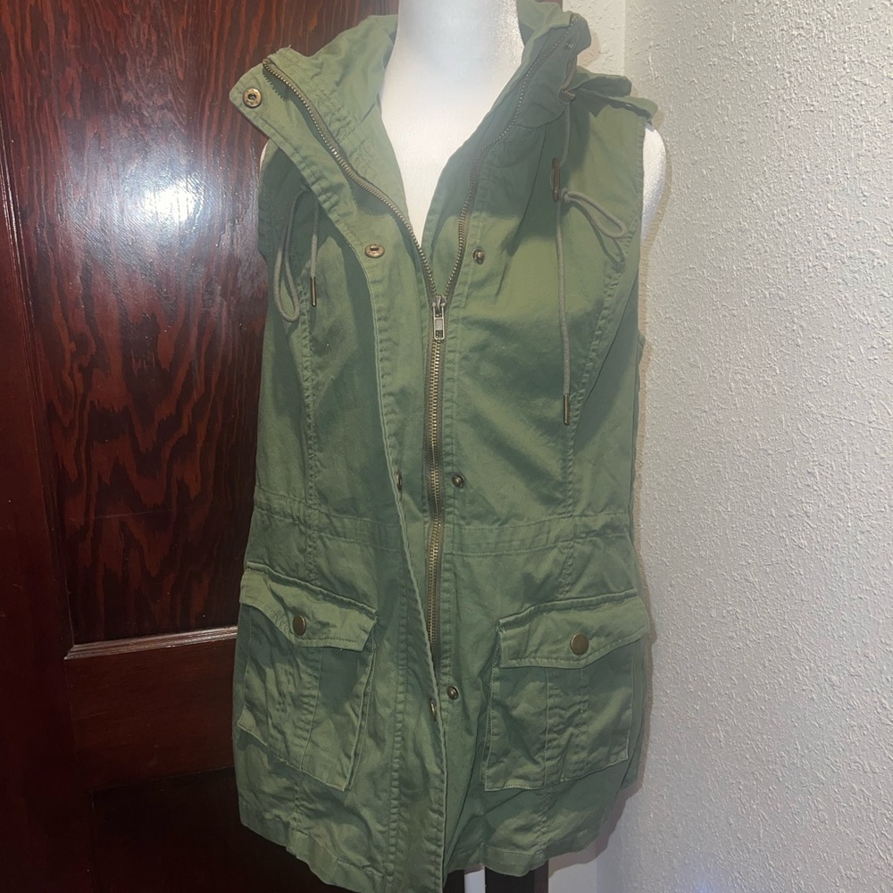 41 Hawthorne Olive Green Women's Utility Vest